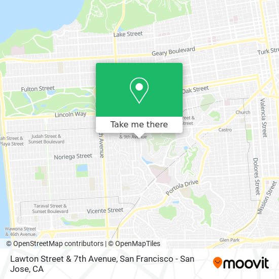 Mapa de Lawton Street & 7th Avenue