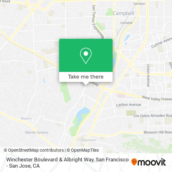 Mapa de Winchester Boulevard & Albright Way