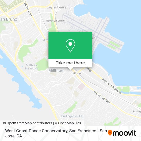 Mapa de West Coast Dance Conservatory