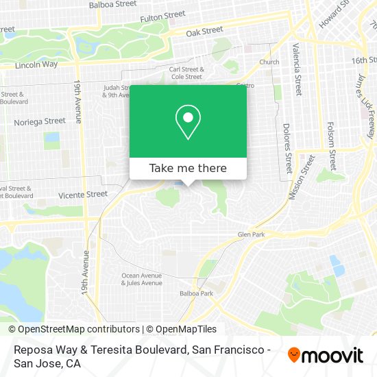 Reposa Way & Teresita Boulevard map