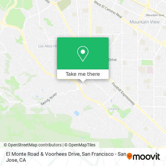 Mapa de El Monte Road & Voorhees Drive