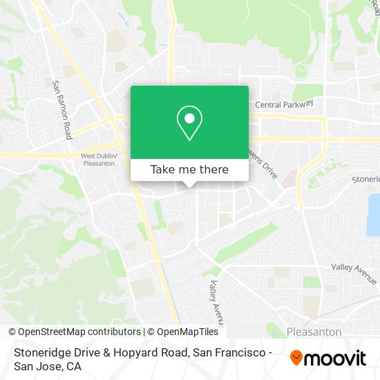 Mapa de Stoneridge Drive & Hopyard Road