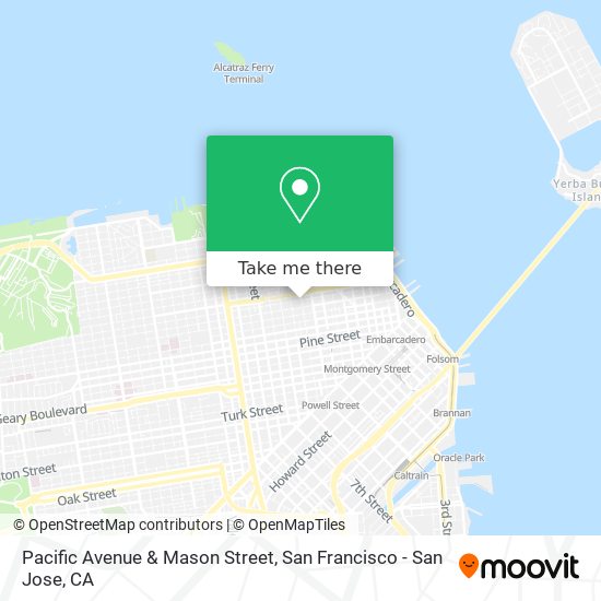 Pacific Avenue & Mason Street map