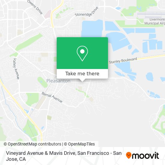 Mapa de Vineyard Avenue & Mavis Drive