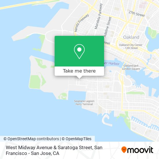 West Midway Avenue & Saratoga Street map