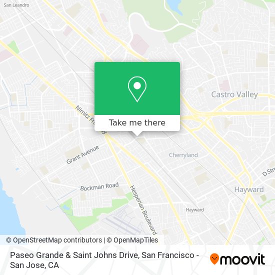 Paseo Grande & Saint Johns Drive map