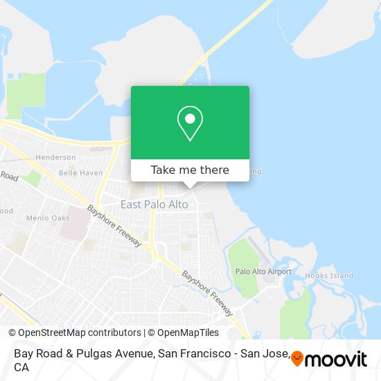 Mapa de Bay Road & Pulgas Avenue