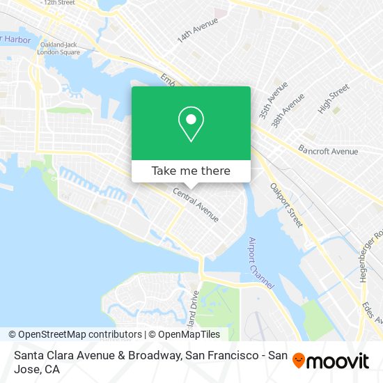 Mapa de Santa Clara Avenue & Broadway