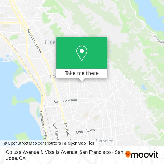 Colusa Avenue & Visalia Avenue map