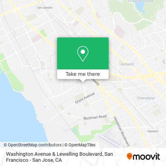 Washington Avenue & Lewelling Boulevard map