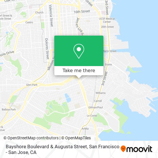 Bayshore Boulevard & Augusta Street map