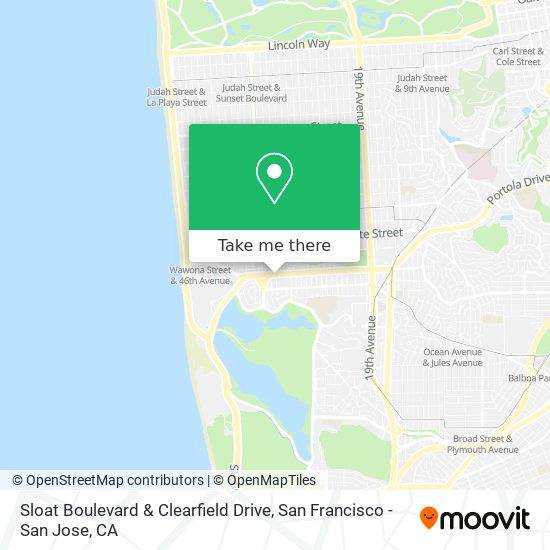 Mapa de Sloat Boulevard & Clearfield Drive