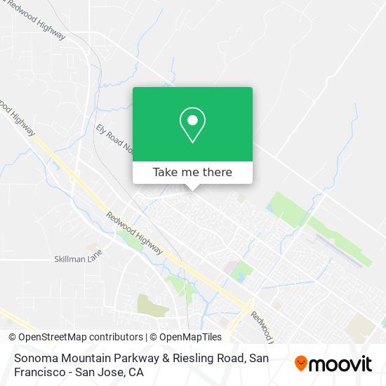 Mapa de Sonoma Mountain Parkway & Riesling Road