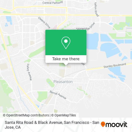 Santa Rita Road & Black Avenue map