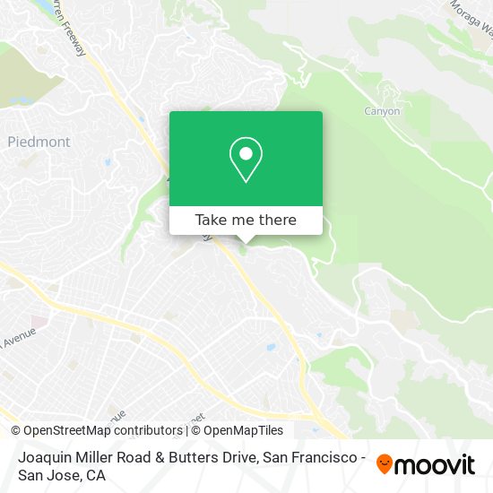 Mapa de Joaquin Miller Road & Butters Drive