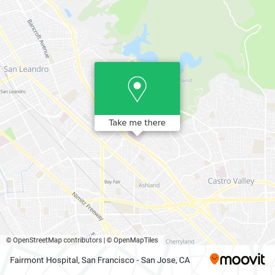 Fairmont Hospital map