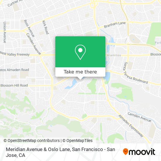 Meridian Avenue & Oslo Lane map