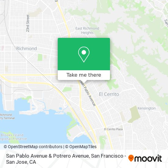 San Pablo Avenue & Potrero Avenue map