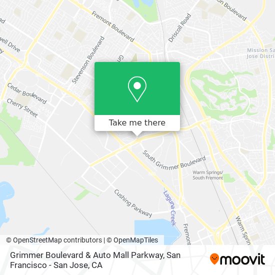 Mapa de Grimmer Boulevard & Auto Mall Parkway