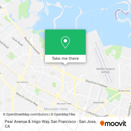 Mapa de Pear Avenue & Inigo Way