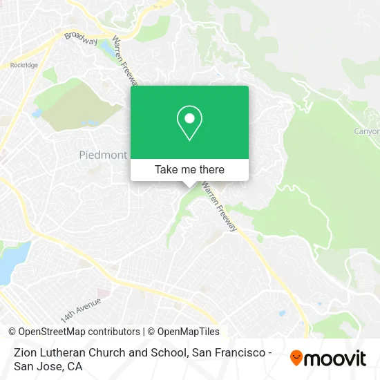 Mapa de Zion Lutheran Church and School