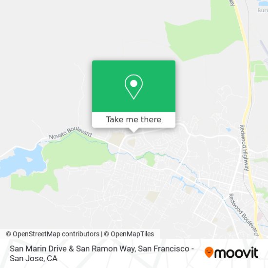 Mapa de San Marin Drive & San Ramon Way