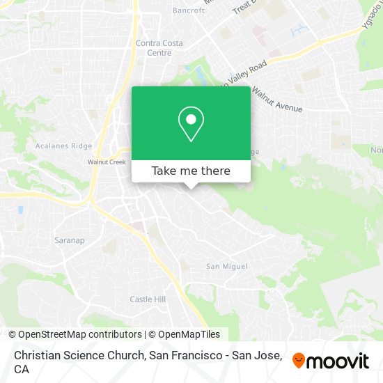 Christian Science Church map