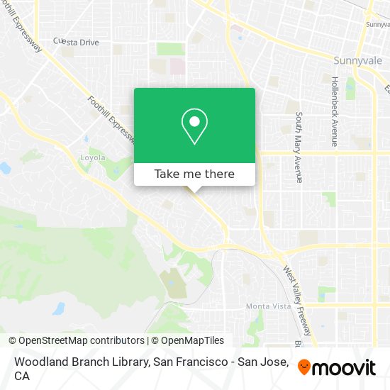 Woodland Branch Library map