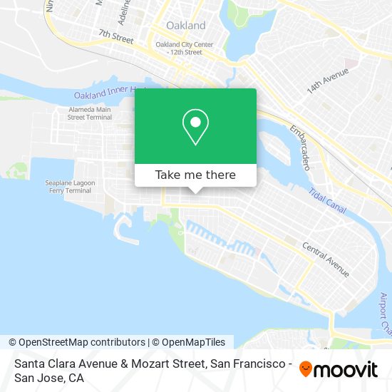 Mapa de Santa Clara Avenue & Mozart Street