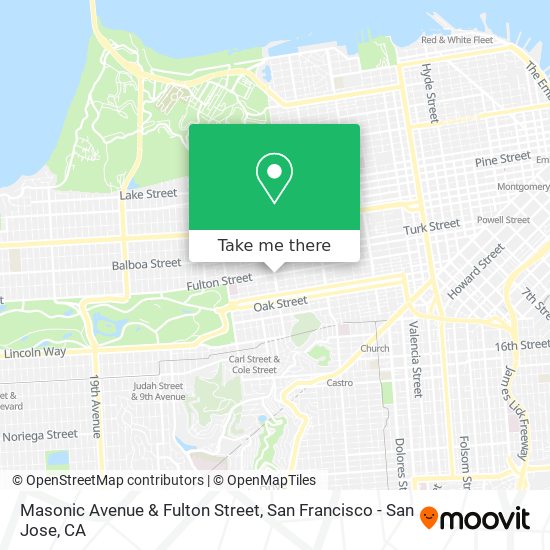 Mapa de Masonic Avenue & Fulton Street