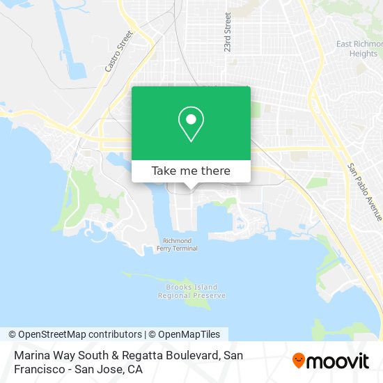 Marina Way South & Regatta Boulevard map