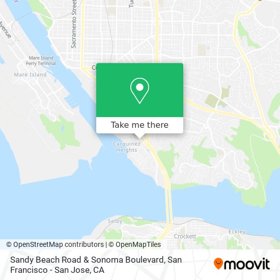 Mapa de Sandy Beach Road & Sonoma Boulevard