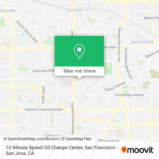 Mapa de 10 Minute Speed Oil Change Center