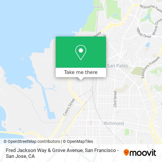 Mapa de Fred Jackson Way & Grove Avenue