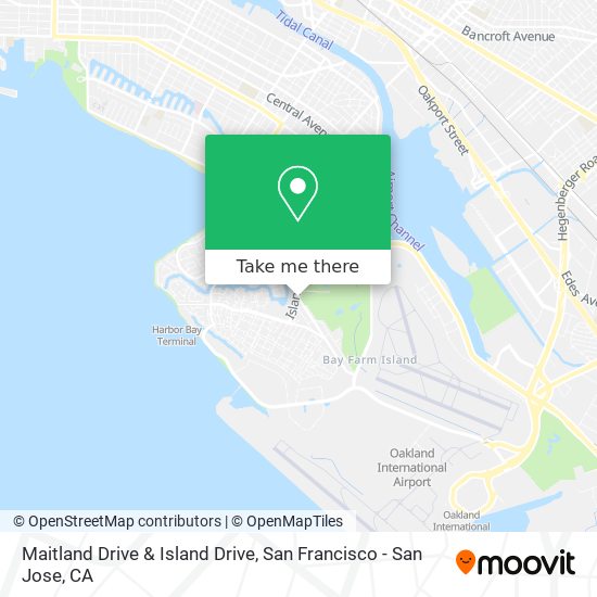 Maitland Drive & Island Drive map