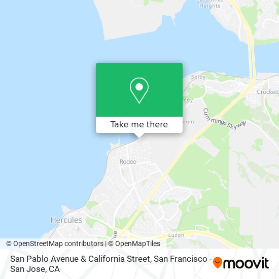 Mapa de San Pablo Avenue & California Street