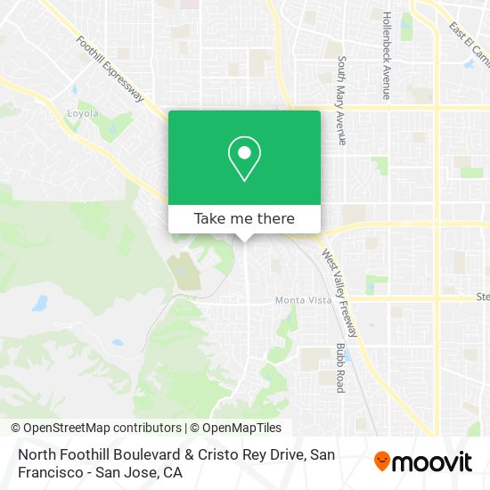 Mapa de North Foothill Boulevard & Cristo Rey Drive