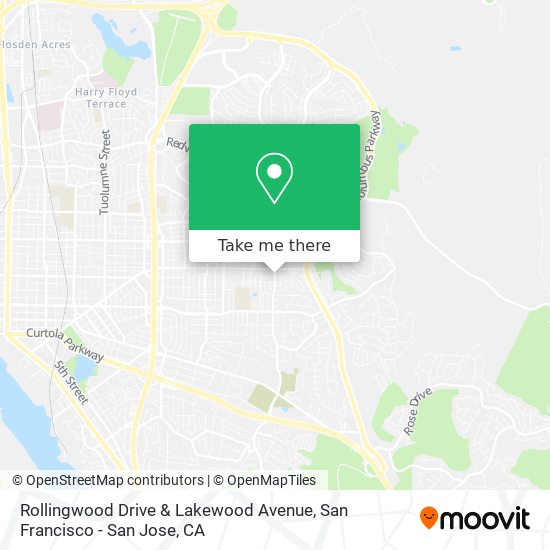 Mapa de Rollingwood Drive & Lakewood Avenue