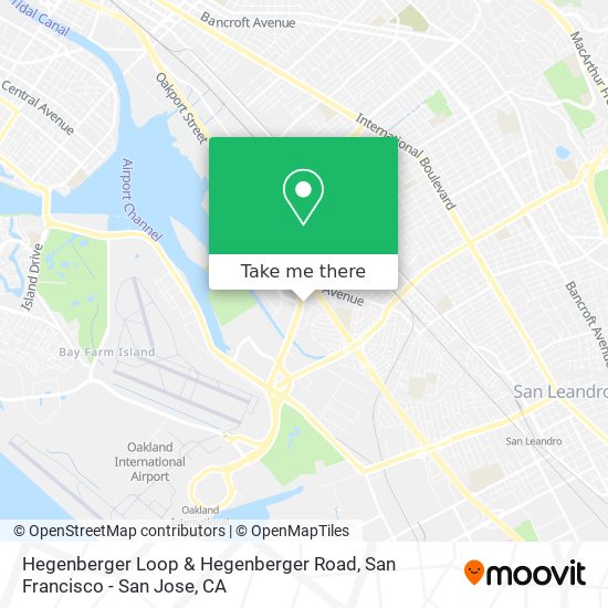 Mapa de Hegenberger Loop & Hegenberger Road