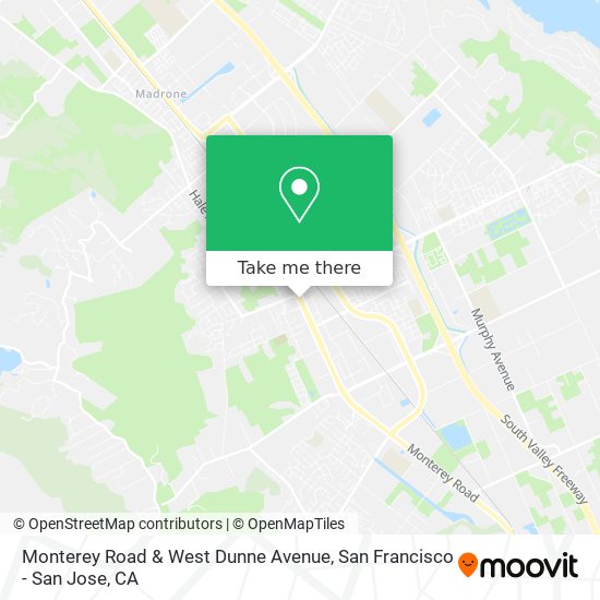 Monterey Road & West Dunne Avenue map