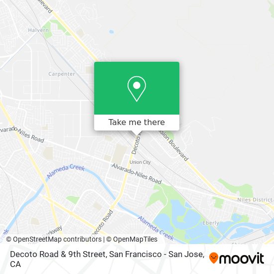 Mapa de Decoto Road & 9th Street