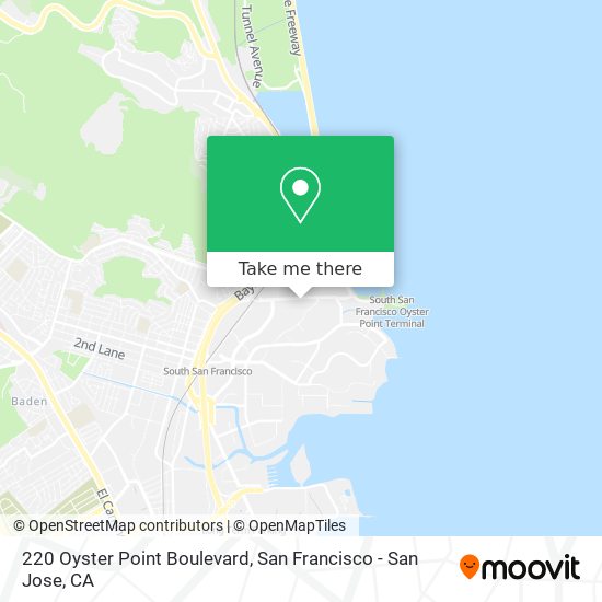 Mapa de 220 Oyster Point Boulevard