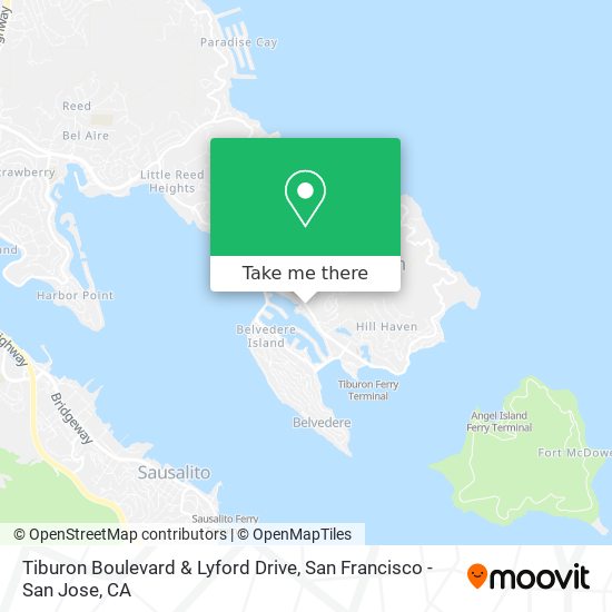 Mapa de Tiburon Boulevard & Lyford Drive