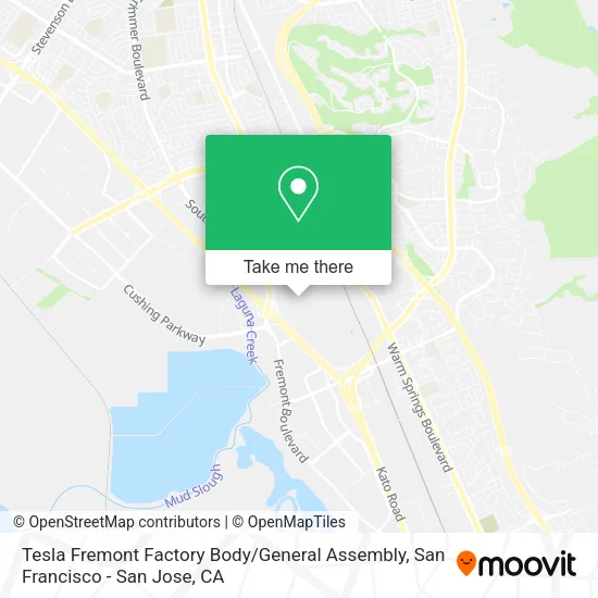 Tesla Fremont Factory Body / General Assembly map