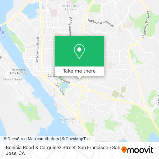 Benicia Road & Carquinez Street map