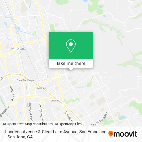 Landess Avenue & Clear Lake Avenue map