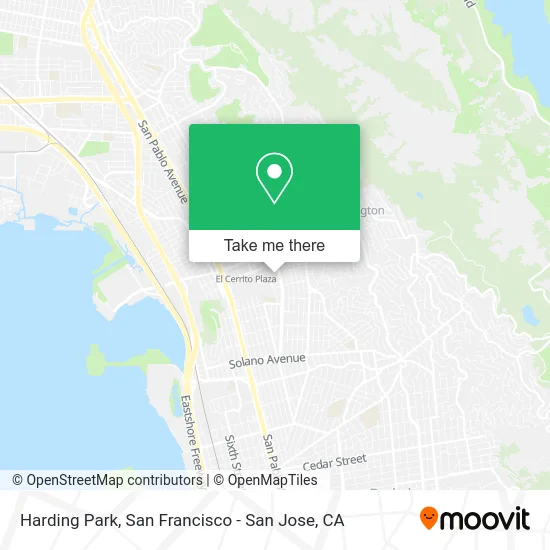 Harding Park map
