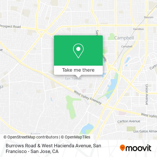 Burrows Road & West Hacienda Avenue map