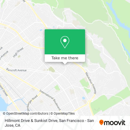 Mapa de Hillmont Drive & Sunkist Drive