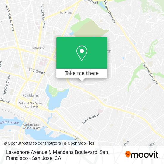 Mapa de Lakeshore Avenue & Mandana Boulevard